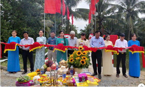 Công trình giao thông chào mừng xã đạt chuẩn nông thôn mới nâng cao 